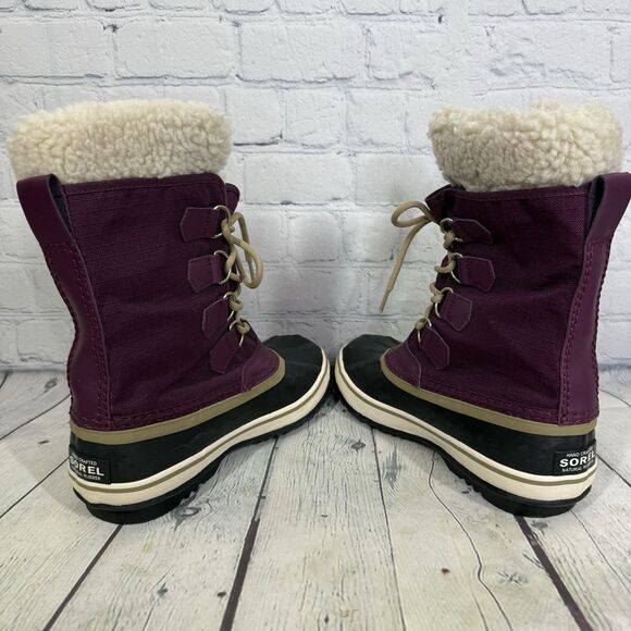 Sorel Carnival Snow Boots Women Size 6 Purple Winter Waterproof Insulated Shoes - Picture 8 of 15